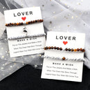 Fashion 2pcs/Set Magnet Couple Bracelets Natural Stone Beads Bracelets For Lovers Distance Valentine Bracelet Friendship Jewelry