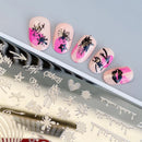 XMQ Steel Nail Art Stamping Plates Template Image Plate Graffiti Nais Printing Tools 6*12cm