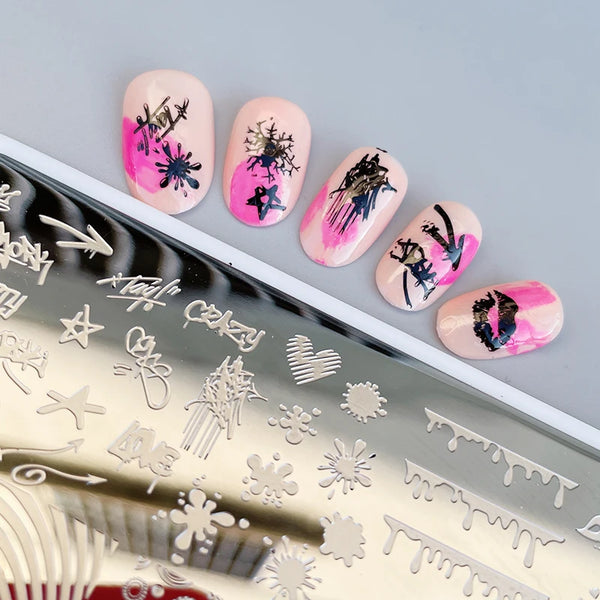 XMQ Steel Nail Art Stamping Plates Template Image Plate Graffiti Nais Printing Tools 6*12cm