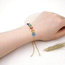 GO2BOHO Turkish Eye Bracelet For Women Nazar Female Jewelry Stainless Steel Chain Bracelets Adjustable Pulseras Mujer Moda