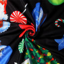 Christmas Mini Dresses For Women Fashion Christmas Trees Print Long Sleeve Loose Dress 2022 New Year Autumn Ladies Party Dress