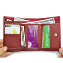 Small Women's Wallet and Purse Genuine Leather Luxury Female Luxury Clutch Coin Purse Lady's Card Holder Money Bags