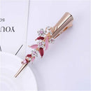 Flower Rhinestone Women Hair Accessories  Beautiful Floral Hair Clip Girls Hair Pins Sweet Wedding Headwear Crystal Barrette
