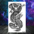 Realistic Thorns Dragon Wolf Tatoos Temporary Tattoos For Adult Men Kids Lion Tiger Skull Fake Tattoo Neck Arm Hands Small Tatoo