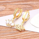 Luxury Fashion Design Heart/Evil Eye/Elephant/Butterfly/Crown/Horn 14 Styles Drop Earrings Wedding Party Accessories Jewelry