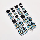 Sanuxc Toe Nail Sticker Self Adhesive Nail Polish Sticker Plain Stickers Nail Decoration Minimalist Nail Wraps Full Cover