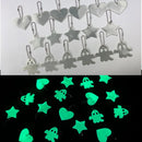 3Pcs Luminous + Reflective Keychain Bag Jewelry Pendant  Reflector Accessories Glow In The Dark Keyrings Women kids Gift