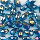 YHBZRET Waterdrop Pendant Austrian crystal beads 8*13mm 30pcs Teardrop glass loose bead for jewelry making bracelet Earrings DIY