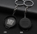 PUBG Fashion Eat Chicken Keychain Battlegrounds Backpack Battle Frying Pan Helmet 98k Key Ring Woman Man Jewwlry Wholesale