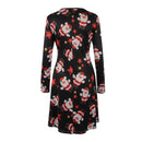 Christmas Mini Dresses For Women Fashion Christmas Trees Print Long Sleeve Loose Dress 2022 New Year Autumn Ladies Party Dress