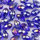 YHBZRET Waterdrop Pendant Austrian crystal beads 8*13mm 30pcs Teardrop glass loose bead for jewelry making bracelet Earrings DIY