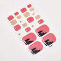 Sanuxc Toe Nail Sticker Self Adhesive Nail Polish Sticker Plain Stickers Nail Decoration Minimalist Nail Wraps Full Cover