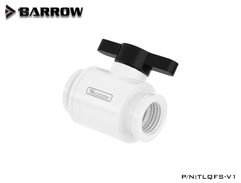 BARROW Water Valve Switch Aluminium Handle Double G1/4' Inner Female to Female Switch F to F Interface Metal V TLQFS-V1