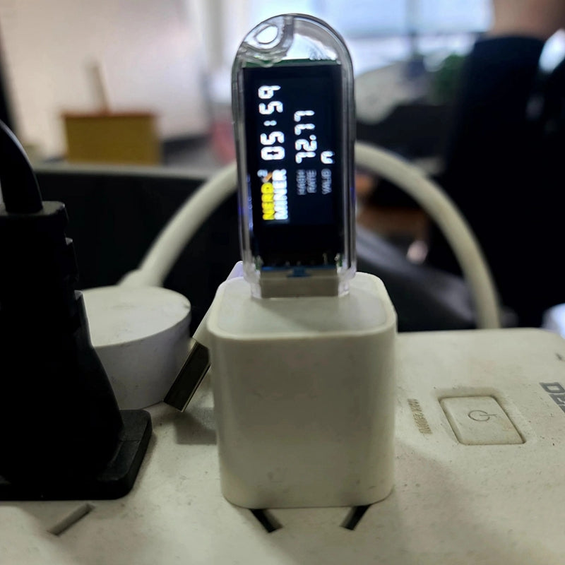 NerdMiner V2 T-Dongle S3 Hashrate 74Kh/S USB BTC Crypto Solo Lottery Miner with Display Bitcoin Miner Nerd Miner