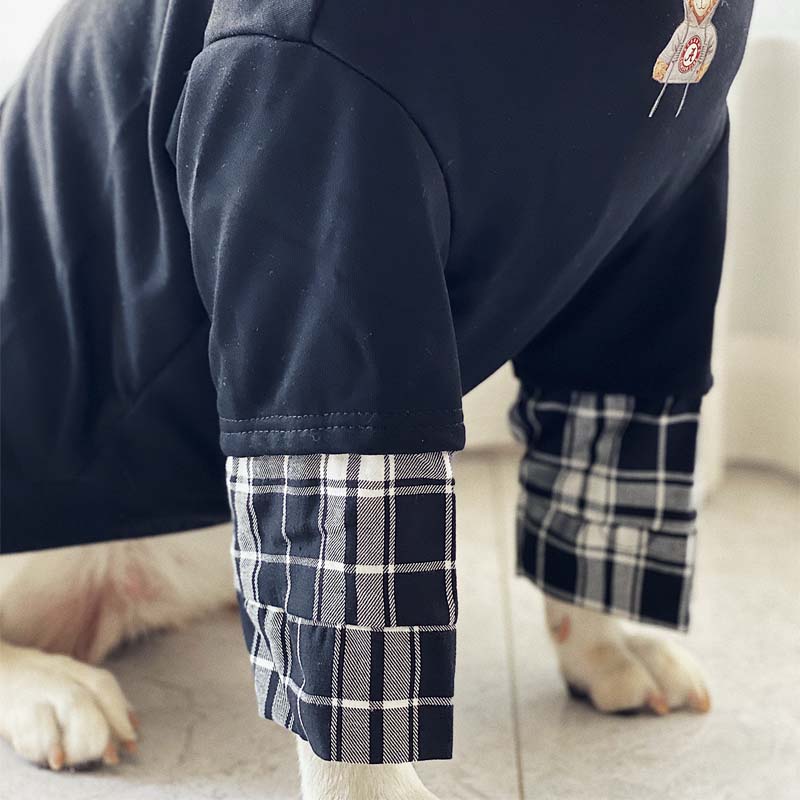 Dog Clothes Large Dog Trendy Fake Two-Piece Clothes Spring & Fall Cute Labrador Golden Retriever Internet Celebrity Pet Clothes