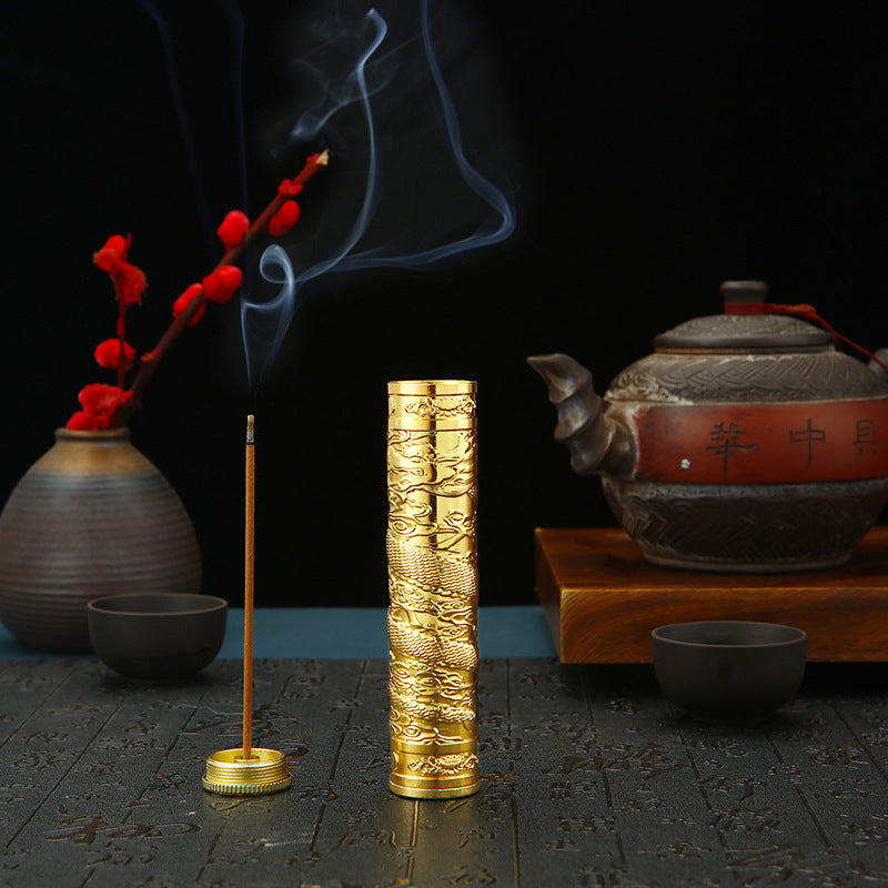 Go Out Portable Incense Burner Incense Holder Dual-use Package Joss Stick Barrel