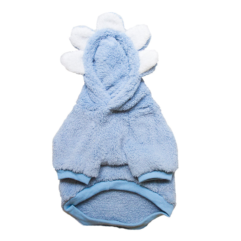 Pug French Bulldog Clothes Shiba Inu Fat Dog Thickened Clothes Pet Dog Bullfight Fleece-lined Heattech Hooded Clothes Autumn and Winter Clothing