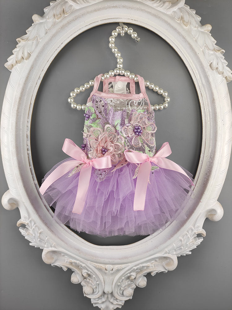 Palace Style Puppy Clothes Princess Skirt Dress Summer Thin Teddy Bichon Pettiskirt Pet Summer