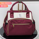 Gergxi Trendy Mummy Bag Upgraded Version Three-Purpose Handbag Baby Mom Daily Outing Large Capacity Waterproof Shoulder Bag