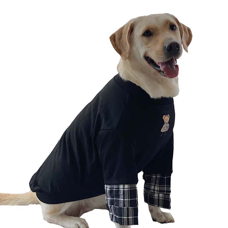 Dog Clothes Large Dog Trendy Fake Two-Piece Clothes Spring & Fall Cute Labrador Golden Retriever Internet Celebrity Pet Clothes