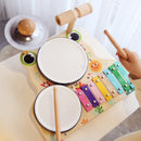 Early Educational Frog Multi-functional Drum Kit Children's Toys Improve Hands-on Ability Suitable For 3-6 Years Old Baby