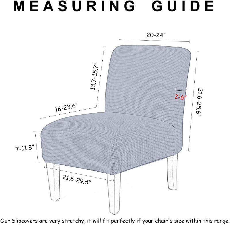 Solid Color Stretch Thick Full-body Single Chair Cover