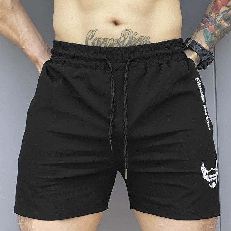 Muscle Exercise Shorts Men's Slim Fit and Quick-Drying Skinny Running Training Squat Summer Brothers Thin Fitness Shorts