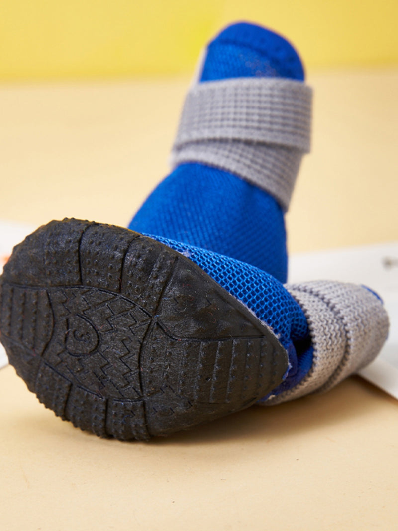 Petjoker Dog Shoes Teddy Sneaker Puppy Shoes Bichon Pet Shoes Dog Small Size Dogs 4 Pack