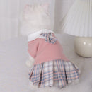 Cat Clothes Autumn and Winter Clothing JK Preppy Style Small Skirt Muppet British Shorthair Pet Clothes Anti-Dirty Anti-Lint Summer