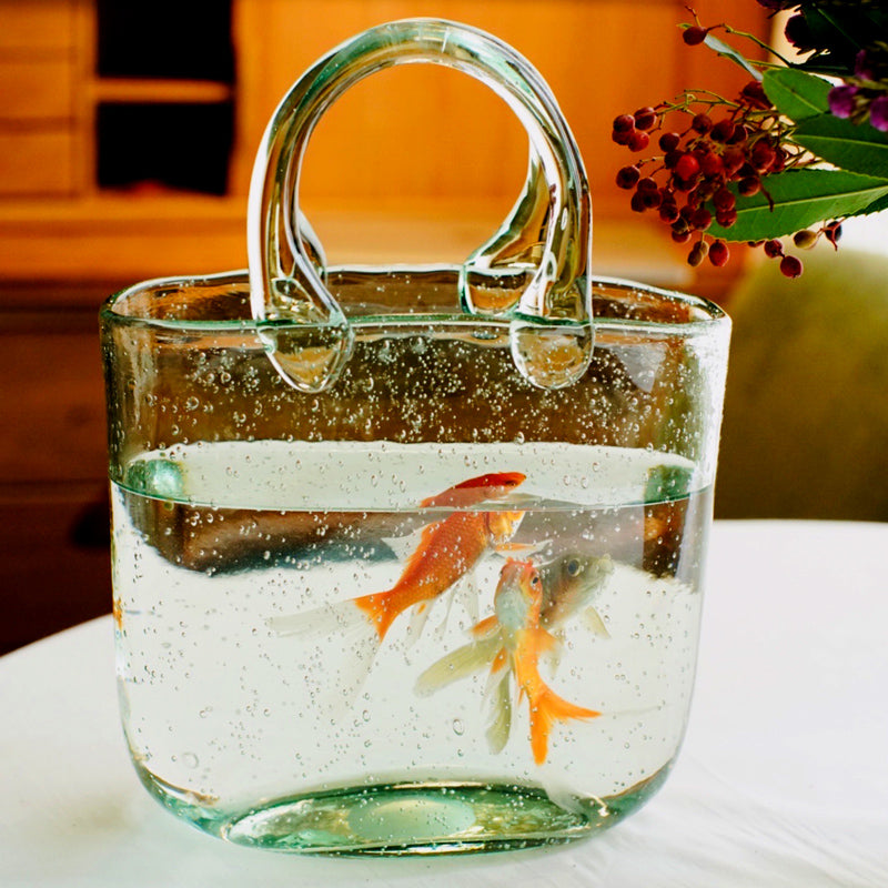 Bag Living Room Ins Glass Fish Globe Handbag
