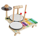 Early Educational Frog Multi-functional Drum Kit Children's Toys Improve Hands-on Ability Suitable For 3-6 Years Old Baby