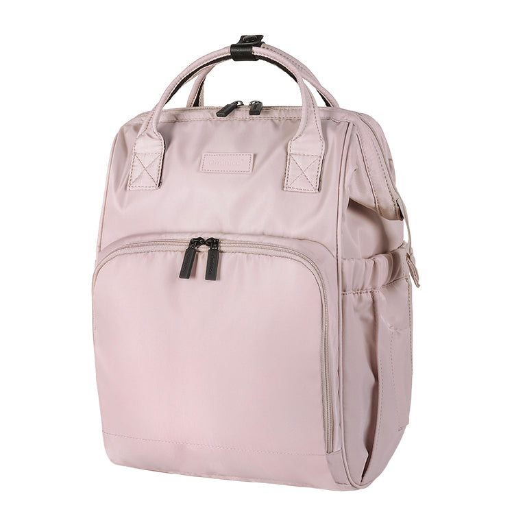 Qminica 2025 Official Website Summer New Super Lightweight Mummy Bag Shoulder Large Capacity Japanese Style Ladieswear Mother and Baby Bag