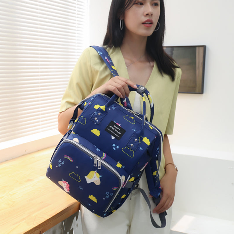 Mummy Bag Baby Mom with Baby Backpack for Going out Baby Diaper Bag Large Capacity Backpack Casual Easiest for Match Hanging Stroller Schoolbag