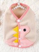 Dog Clothes Cute Dinosaur Vest Pet Small and Medium-Sized Dogs Schnauzer Spring and Autumn Cat Teddy Bichon Winter