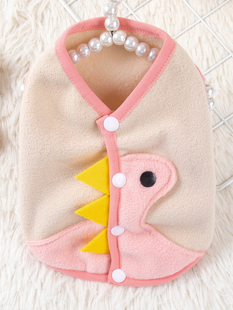 Dog Clothes Cute Dinosaur Vest Pet Small and Medium-Sized Dogs Schnauzer Spring and Autumn Cat Teddy Bichon Winter
