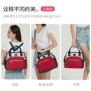 Gergxi Trendy Mummy Bag Upgraded Version Three-Purpose Handbag Baby Mom Daily Outing Large Capacity Waterproof Shoulder Bag