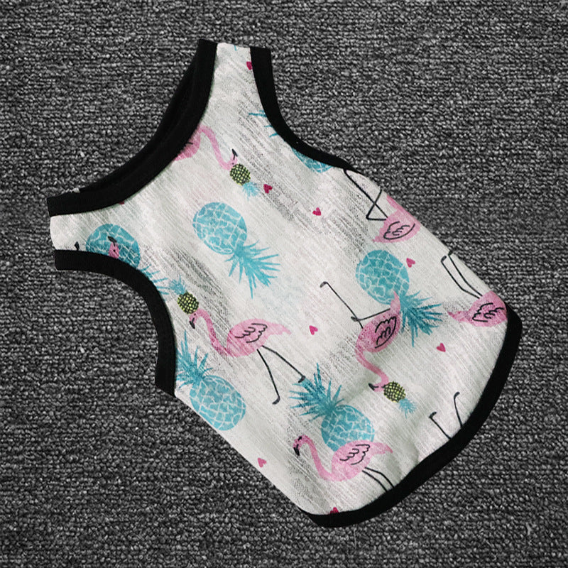 New Arrival Pet Dog Clothes Spring/Summer Breathable Thin and Comfortable Cool South Korea Cool Feeling Clothing Teddy Schnauzer Vest