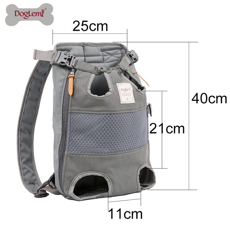 Doglemi Pet Motorcycle Cycling Bag Dog Mesh Portable Breathable Backpack Chest Bag Backpack Cat Bag