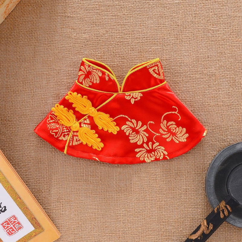 Dog Clothes Pet Cat Tang Suit Cloak Teddy Wedding Clothes Pomeranian New Year Shawl Small Size Dogs Chinese Style Han Chinese Clothing