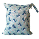 Baby Diaper Bag Cartoon Print Waterproof Wet Dry Nappy Zippe