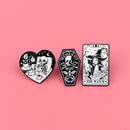 Ornament Accessories Alloy Skull Cat Witch Brooch