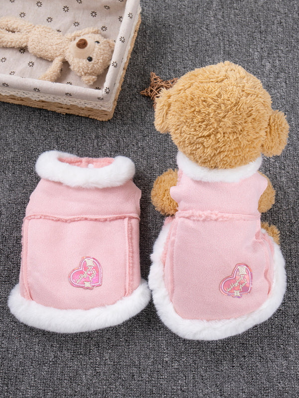 Dog Cat Clothes 2024 New Arrival Anti-Lint Teddy British Shorthair Blue Cat Kitten Small Puppies Warm Autumn and Winter Clothes