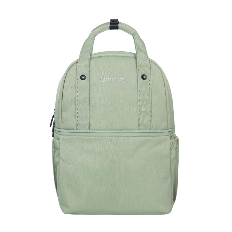 Qminica 2025 Official Website Summer New Super Lightweight Mummy Bag Shoulder Large Capacity Japanese Style Ladieswear Mother and Baby Bag