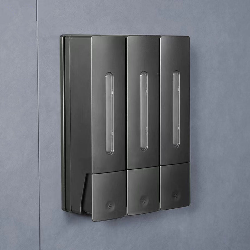 Wall-mounted Punch-free Hair & Body Shampoo Box Press Soap Dispenser