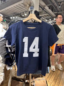 BM Letter Print Official Website Casual High Waist round Neck Short Sleeve