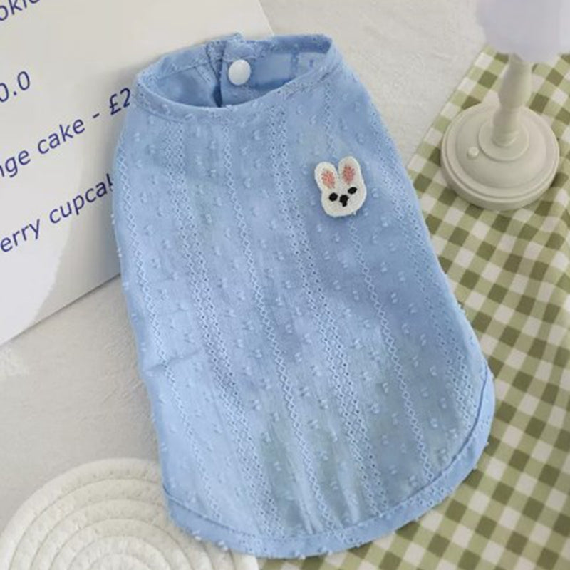 Cat Clothes Summer Pet Kitten Silver Gradual Layer Cat Thin British Shorthair Blue Cat Summer Sleeveless Cute Kittens Vest