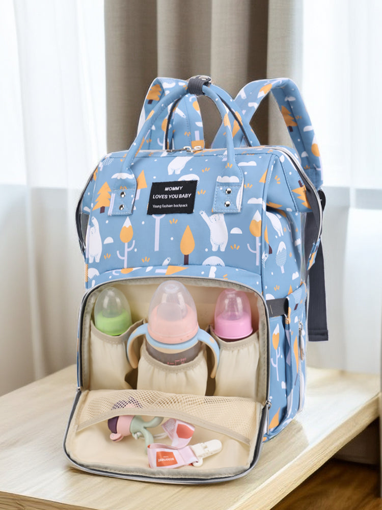 Mummy Bag Baby Mom with Baby Backpack for Going out Baby Diaper Bag Large Capacity Backpack Casual Easiest for Match Hanging Stroller Schoolbag