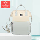 Vironicr New Mummy Bag Multi-Functional Mother and Baby Backpack Large Capacity Baby Mom Outing Bag Baby Carriage Bag