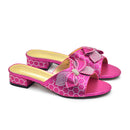 Bowknot Rhinestone Daily Low-top Sandals Casual