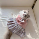 Cat Clothes Autumn and Winter Clothing JK Preppy Style Small Skirt Muppet British Shorthair Pet Clothes Anti-Dirty Anti-Lint Summer